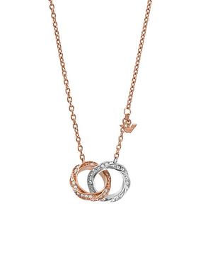 阿玛尼宋祖儿同款项链女双环设计