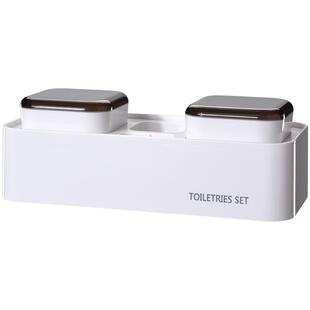 牙刷架子置物架刷牙杯免打孔电动漱口杯牙膏家庭卫生间挂墙壁挂式