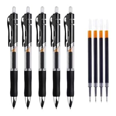 按动中性笔笔芯0.5mm黑色学生用红色笔芯按动笔芯签字笔实惠价