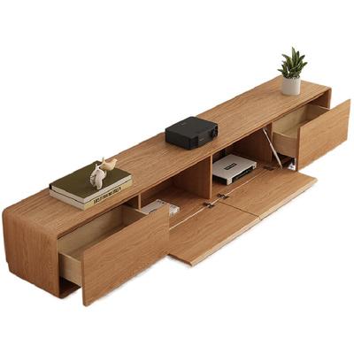 原木色系北欧现代简约电视柜茶几组合百搭落地大小户型电视柜