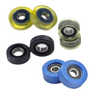 聚氨酯滑轮包胶轴承软胶滚轮62608规格高耐磨静音pu橡胶轮压线轮