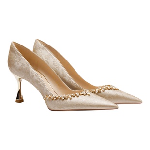 爱丽拉新中式婚鞋女款2026新款喜婆婆旗袍高跟鞋新娘敬酒鞋不累脚