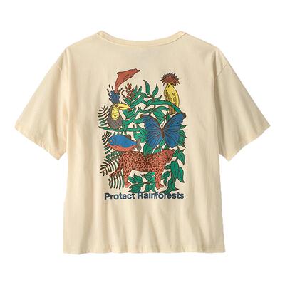 Patagonia巴塔哥尼亚女Protect Rainforests宽松休闲短袖T恤37867