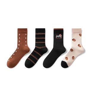 耐尔袜子女毛圈女袜堆堆袜春秋款女士中筒袜吸汗透气长袜女袜棉袜