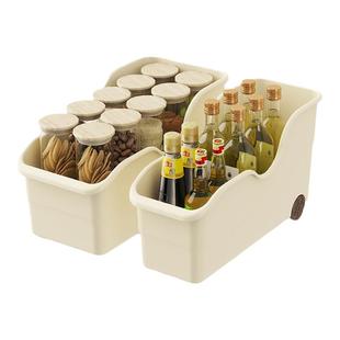 居家家厨房锅具收纳盒整理盒锅盖调料带滑轮橱柜收纳省空间收纳架