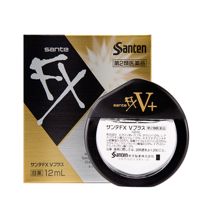 日本进口参天滴眼液fx金色银装眼药水缓解眼视疲劳干涩消炎正品
