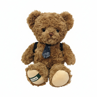 领带小熊公仔玩偶睡觉抱可爱背包泰迪熊毛绒玩具布娃娃生日礼物女