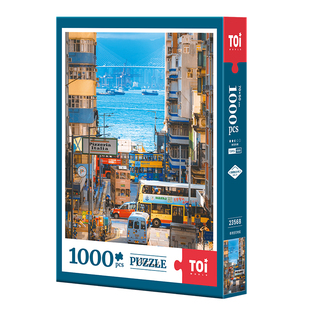 TOI图益拼图成人版1000片高级感手工diy玩具装饰挂画香港坚尼地城