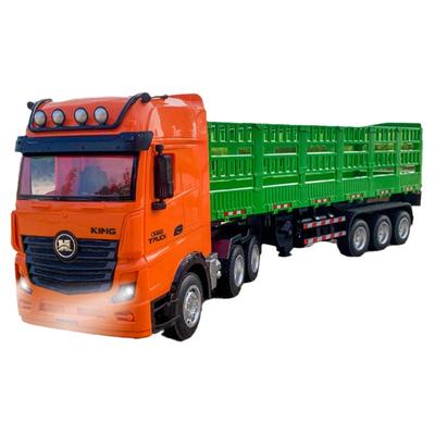 汇纳遥控高栏运输卡车半挂车货车