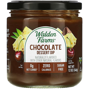 美国Walden Farms巧克力低脂蘸酱零卡沙拉酱料健身鸡胸生酮