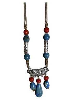 毛衣链秋冬大气高档轻奢高级感长款精致百搭可调节不掉色陶瓷项链