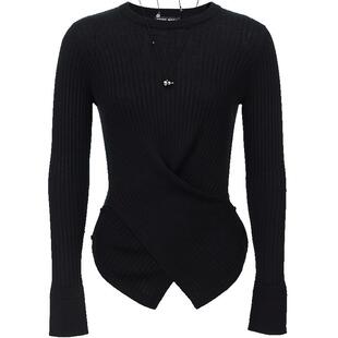 Vero Moda针织衫2026春季新款含莱赛尔不规则下摆上衣326113023