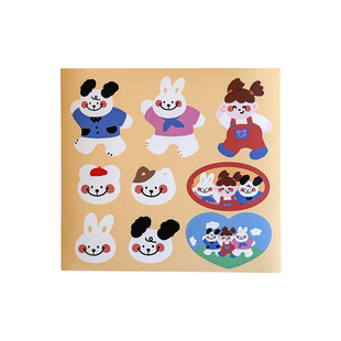 2025烘焙甜品蛋糕提拉米苏饼干包装盒袋装饰不干胶标签小动物贴纸