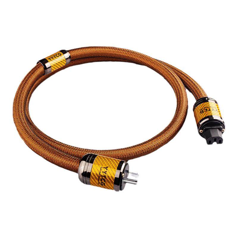 YYTCG单晶铜镀银发烧hifi电源线