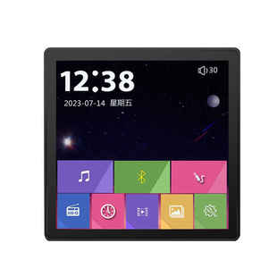 86智能家居4寸触摸屏蓝牙背景音乐系统家庭酒店背景音乐主机功放