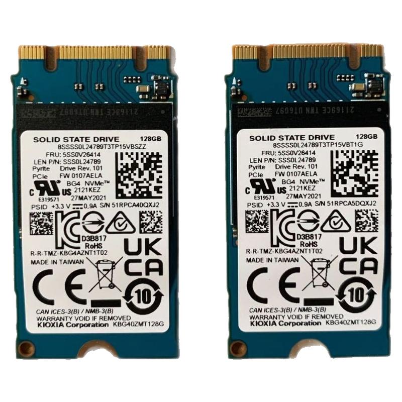 东芝BG4 128GB m.2242 NVME低功耗台式机笔记本电脑固态硬盘SSD