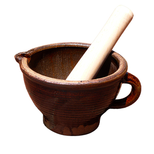 老式擂钵擂辣椒家用陶瓷捣蒜器捣碎器擂米糊擂茶钵中药研磨器大号