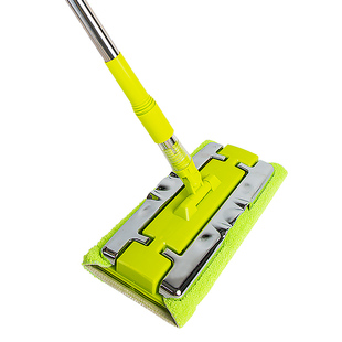 格易美不锈钢夹子夹布紧懒人拖把家用木地板瓷砖平板擦地拖把墩布