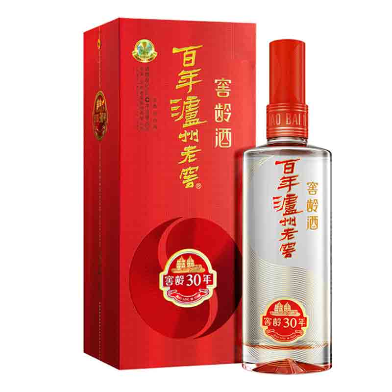 泸州老窖窖龄酒 窖龄30年52度500ml白酒 婚礼宴请送礼酒