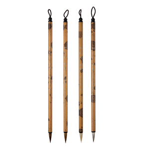 六品堂仿湘妃竹小楷毛笔书法专用初学者套装兼狼羊毫国画瘦金体字帖入门临摹抄经专业级高档写字练字簪花蝇头