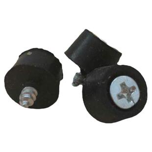 不锈钢螺丝脚钉黑色圆形配件玻璃胶垫底座餐桌转盘转圈脚垫