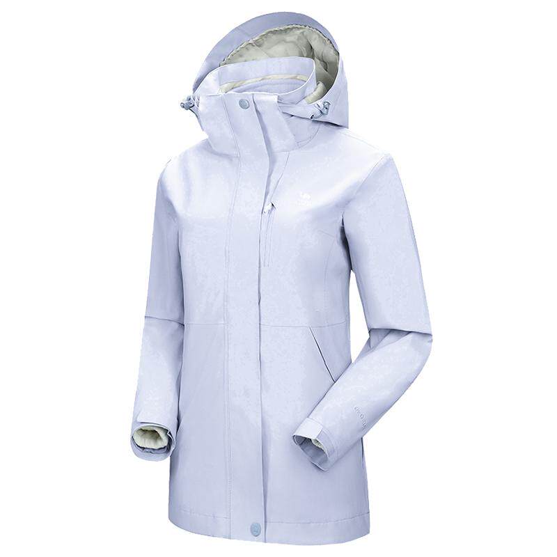 骆驼3514冲锋衣女三合一防水外套