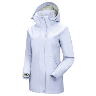 骆驼户外3514冲锋衣女三合一欧若风蓝色外套旅游防水三防登山服男