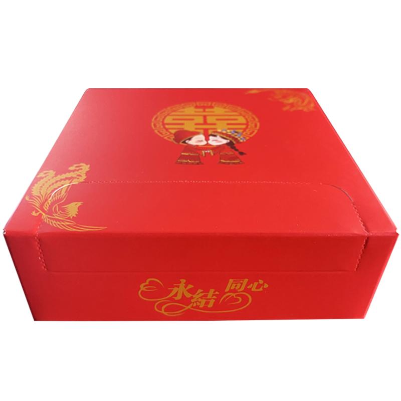 婚庆纸巾婚宴餐巾纸红色结婚纸抽酒席喜宴硬盒装喜字纸巾20盒整箱