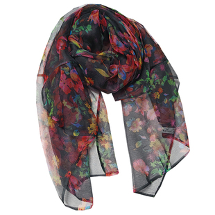 真丝桑蚕丝小丝巾女2026新款方巾高档时尚百搭护颈小围巾印花纱巾