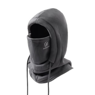 2025新款帽子围脖一体男士秋冬季骑行防寒面罩电动车头盔内胆帽男