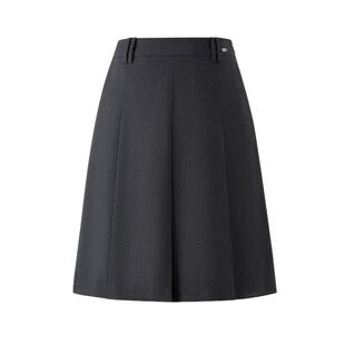 【四面弹】Eland衣恋半身裙女双腰袢设计内衬百褶中裙25夏季新款