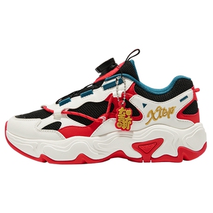 福燈贺岁|特步童鞋新年款中大童减震新年跑鞋儿童运动男童休闲鞋