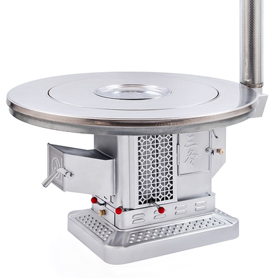 铸铁内胆带摇桥挡煤板柴煤炭三用