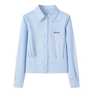 一封信 学院风jk收腰女衬衫原创长短袖春秋款学姐风衬衣套装制服