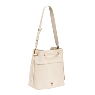 PINKO2025女士大号抽绳水桶斜挎飞鸟包104305A29Q