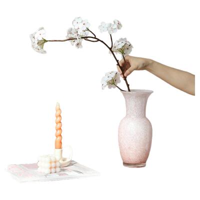 新中式玻璃花瓶宋氏美学摆件客厅插花器皿水养鲜花餐桌装饰品艺术