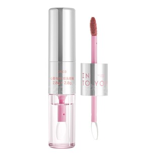 intoyou双头唇釉水光镜面裸色口红淡纹持久滋润保湿新品透明唇蜜