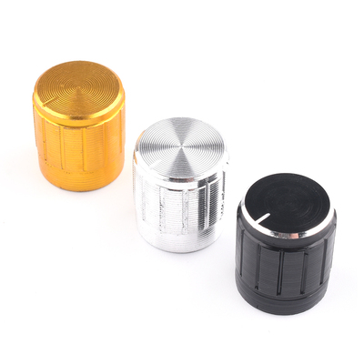 音频金属旋钮 WH148梅花柄电位器旋钮宽15高17黑色银色 适用φ6mm