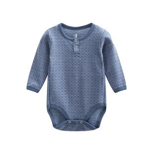 挪威JANUS美利奴羊毛婴幼儿包屁哈衣爬服宝宝秋冬保暖上衣高腰裤