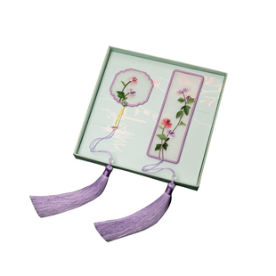 中国风双面绣书签苏州刺绣手工艺伴手礼古风教师节礼品送老师老外