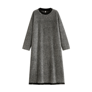 悦内睡裙女士睡衣秋冬季冬款法兰绒加绒加厚保暖珊瑚绒加长款流苏