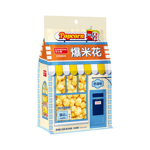 开小差爆米花焦糖味奶油玉米花影院儿童露营休闲零食膨化玉米粒