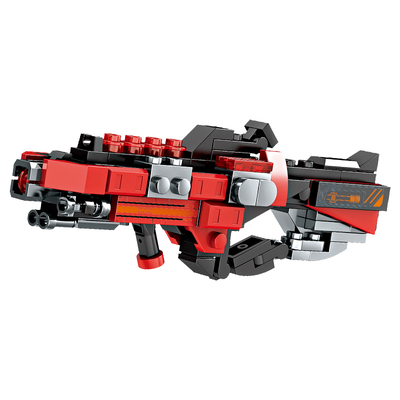 未来军事枪械积木可发射