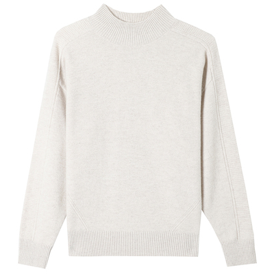 恒源祥女半高领羊毛加厚本命年毛