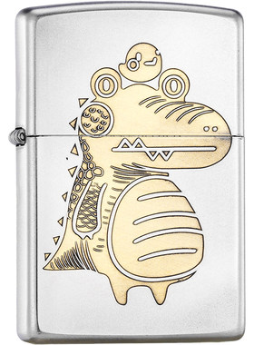 zippo正品打火机鸡仔鳄