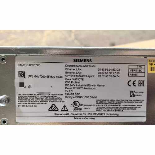 6AV7260-5FM30-1BX6 工业设备 PLC系统模块
