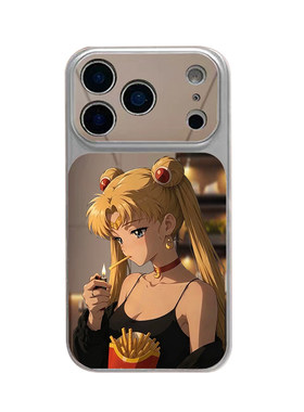 美少女战士适用苹果18promax手机壳17pro康宁镜面15薯条14水冰月12大视窗16pro二次元15promax高级感17月野兔