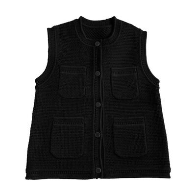 口碑渠道~小香风针织马甲背心女