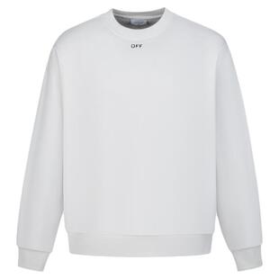 OFF-WHITE™情侣装新款圆领卫衣简约日常款字母装饰基础款上衣