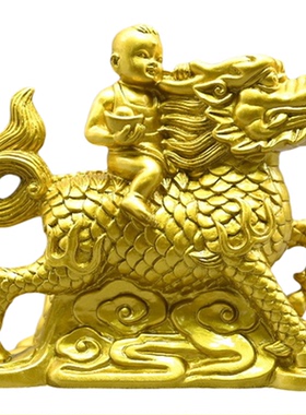 送子麒麟摆件一对金童玉女工艺品结婚礼品家居酒柜装饰品婚庆摆设